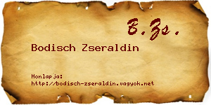 Bodisch Zseraldin névjegykártya